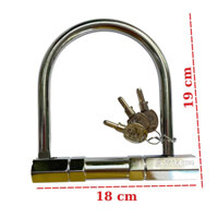 Khoá chữ U inox chống trộm, khoá xe máy
