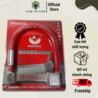 Khóa Chữ U Xe Máy AMIMAO Chống Cắt,Chống Trộm,Bảo Vệ Tốt Nhất