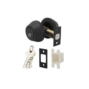 Khoá cóc 2 đầu chìa đen mờ Hafele 911.83.569