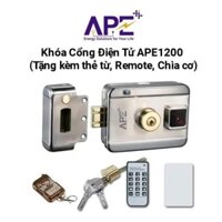 Khóa Cổng Điện Tử APE1200 (Tặng kèm 5 thẻ từ, 1 Remote, 5 Chìa cơ)