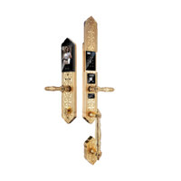 KHÓA CỬA ĐIỆN TỬ AVOLOCK AC 999F MẠ VÀNG 24K, NHẬN DIỆN VÂN TAY, KHUÔN MẶT                                          - Màu sắc: Vàng đồng