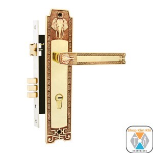 Khóa cửa gỗ bằng đồng Huy Hoàng HC-8528