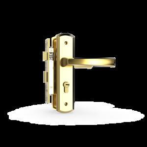 Khóa cửa Huy Hoàng bằng đồng HC-5868-PVD