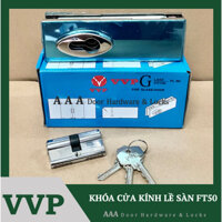 Khoá cửa kính bản lề sàn VVP Thái Lan inox FL50