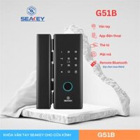 Khóa cửa kính vân tay 5 cách mở khóa: App Bluetooth Sciener, vân tay, mật mã, thẻ mifare 1K và remote G51B – CÁI
