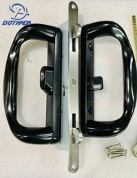 Khóa cửa lùa nhôm có tay chữ C khóa 2 mặt