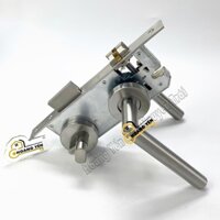Khoá cửa phân thể tay gạt inox 304, khoá cửa chính, thông phòng JEELY màu trắng