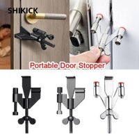 Khóa cửa SHIKICK, Nút chặn cửa hợp kim kẽm bằng thép không gỉ, Sống một mình Chống trộm Cửa di động Chốt an toàn Du lịch
