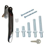 Khóa cửa sổ blg Tay nắm cửa sổ có thể khóa có chìa khóa Tay nắm cửa ban công bằng thép không gỉ