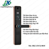 Khóa cửa thông minh có camera HK LOCK 8810