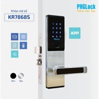 Khoá Cửa Thông Minh - Mã Số, Thẻ Từ PHGLock KR7868 - Bạc,Có App