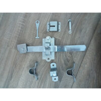 Khóa cửa thùng xe tải - Bộ chốt khóa cửa thùng ( bao gồm tay khóa + bát kẹp + móc chữ T + bát ốp)