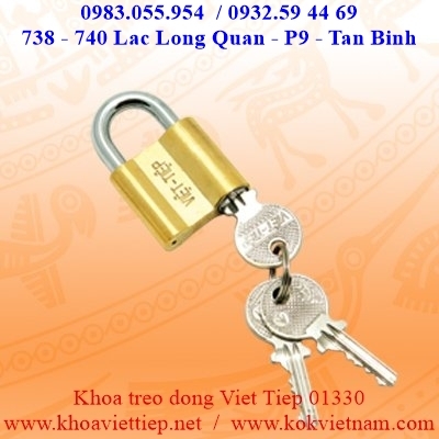 Khóa cửa treo Việt Tiệp đồng 01330