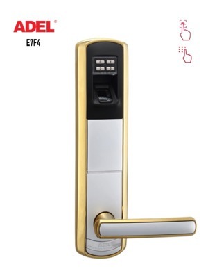 Khóa cửa vân tay Adel E7F4 - Vân tay, mật mã, chìa khóa