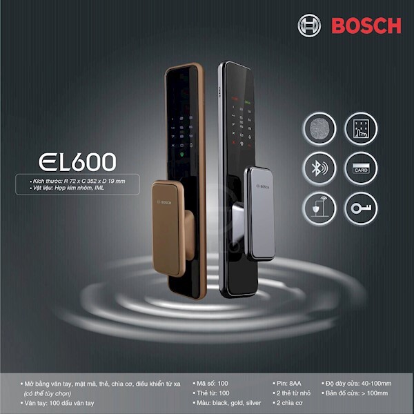 Khóa cửa vân tay Bosch EL600K