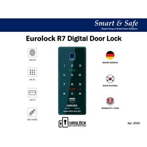Khóa cửa vân tay EUROLOCK R7-F