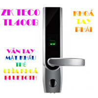 Khóa cửa vân tay thông minh ZKTECO TL400B sử dụng mật khẩu / thẻ / chìa khóa / Bluetooth, vỏ kim loại sang trọng