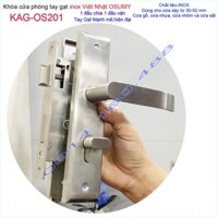 Khóa cửa Việt Nhật KAG-OS200, khóa cửa phòng Inox Việt Nhật cao cấp trọn bộ