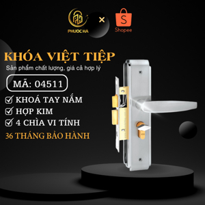 Khóa cửa Việt Tiệp tay gạt 04511
