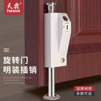 Khóa Cửa Xoay Khung Cửa Kính Khóa Hợp Kim Nhôm Cửa Đôi Chốt Khóa Sàn Chốt Chống Trộm Khóa Chốt Tự Động Heav