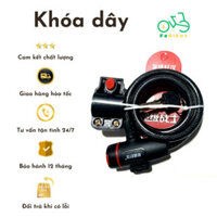 Khóa dây 4 số xe đạp xe điện kèm móc treo tiện lợi