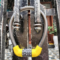 Khoá dây 5 số đổi Mã số tuỳ ý thích hợp khoá xe máy, xe đạp, cửa nhà, cổng nhà...Loại To chắc chắn