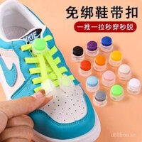 Khóa dây giày không cần buộc, khóa dây giày cố định cho trẻ em và người lớn tuổi, khóa lò xo, kẹp đuôi L