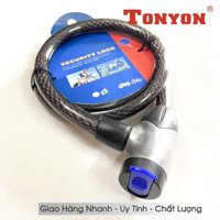 Khóa dây khóa xe máy xe đạp cao cấp TONYON 484 (15mm X 800mm)