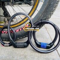 Khoá dây xe đạp mã số, khoá xe đạp mật mã 4 số, cửa cổng - Mã 3 50cm BICYCLE