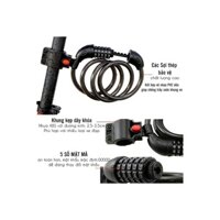 Khóa dây xe đạp, xe máy chống trộm đổi mật khẩu 5 số tonyon