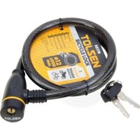 Khóa dây xe đạp, xe máy TOLSEN 55170 chiều dài 80mm, cáp chống cắt phi 12, BH 12 tháng Kouritsu Official Store