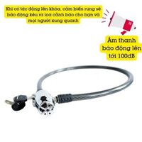 Khóa Dây Xe Máy Xe Đạp Dây Cáp Khóa Chống Trộm Có Còi Hú LK215