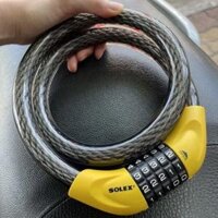 Khóa Dây xe máy/xe đạp 5 số Solex Cao cấp - Hàng Chính Hãng