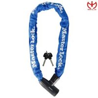 Khóa dây xích dùng chìa Master Lock 8391 DPROCOL khóa xe đạp dài 0.9m x mắt xích 8mm - MSOFT - Xanh Dương