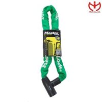 Khóa dây xích dùng chìa Master Lock 8391 DPROCOL khóa xe đạp dài 0.9m x mắt xích 8mm - MSOFT - Xanh Lá