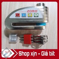 Khóa ĐĨA Zoro Hú còi báo động chống trộm ZORO, ổ khóa chống trộm xe máy thông minh.