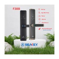 Khóa điện tử 6 cách mở khóa: App Bluetooth Sciener, vân tay, mật mã, thẻ mifare 1K, chìa khoá cơ và remote F38B VANG