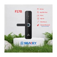 Khóa điện tử 6 cách mở khóa: App Bluetooth Sciener, vân tay, mật mã, thẻ mifare 1K, chìa khoá cơ và remote F17B – CÁI