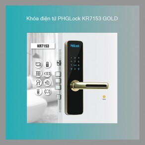 Khóa điện tử PHGLock KR7153W Gold Remote