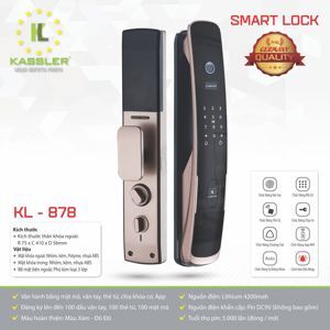 Khóa điện tử, vân tay thông minh KASSLER KL-878