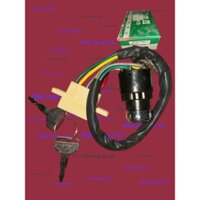 Khoá điện xe ô tô Ổ khoá điện JK4003C CÓ DÂY lắp cho các loại xe máy móc công trình 5 chân