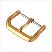 Khóa đồng hồ thép cao cấp không gỉ dùng cho dây da đồng hồ - Đen - 12mm
