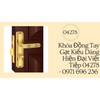 Khóa Đồng Tay Gạt Kiểu Dáng Hiện Đại Việt Tiệp 04278 - Khoa Viet Tiep 04278