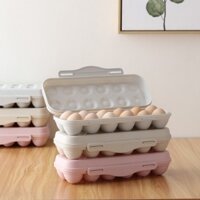Khóa Đựng Trứng Hộp Bảo Quản Di Động Ngoài Trời Chống Sốc Khay Đựng Trứng Bằng Nhựa Hộ Gia Đình Tủ Lạnh Tươi Hộp