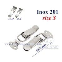 Khóa gài Inox 201 loại trơn size S 56.7mm