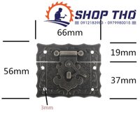 Khóa hộp giả cổ A077 lắp hộp gỗ - 6656  2 bộ