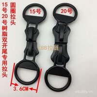 Khóa kéo đôi mở, khóa kéo hai đầu cho áo khoác kích thước 20, kích thước 15, kích thước 10, kích thước 8, kích thước 5, phụ kiện khóa kéo