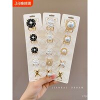 Khóa khăn lụa, áo sơ mi, nơ, dây ruy băng, nút áo, thắt lưng, khóa khăn 2024 mới, áo gió cố định