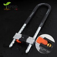 Khóa lỗ mộng SPDD, Cửa hàng dày An ninh văn phòng Khóa lớn dài, Chèn chìa khóa chống trộm chắc chắn có nắp bụi Hình chữ U Khóa cửa kính xe máy