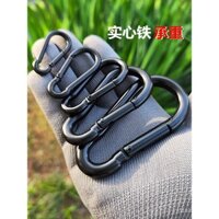 Khóa lò xo đa chức năng, móc khóa leo núi ngoài trời, khóa nặng, móc ba lô, vòng kết nối, khóa lớn bằng sắt chắc chắn